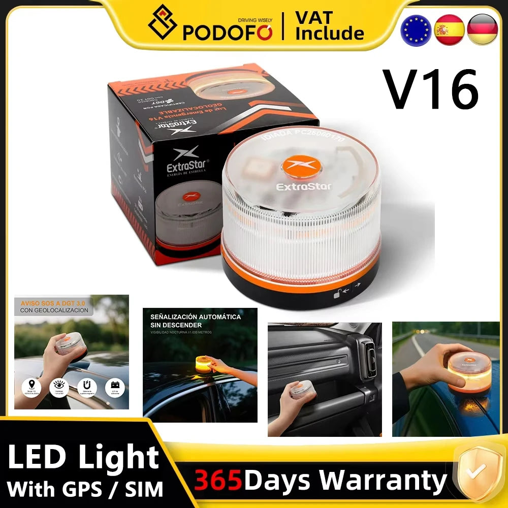 Light V16 Baliza Emergencia Safe Vision