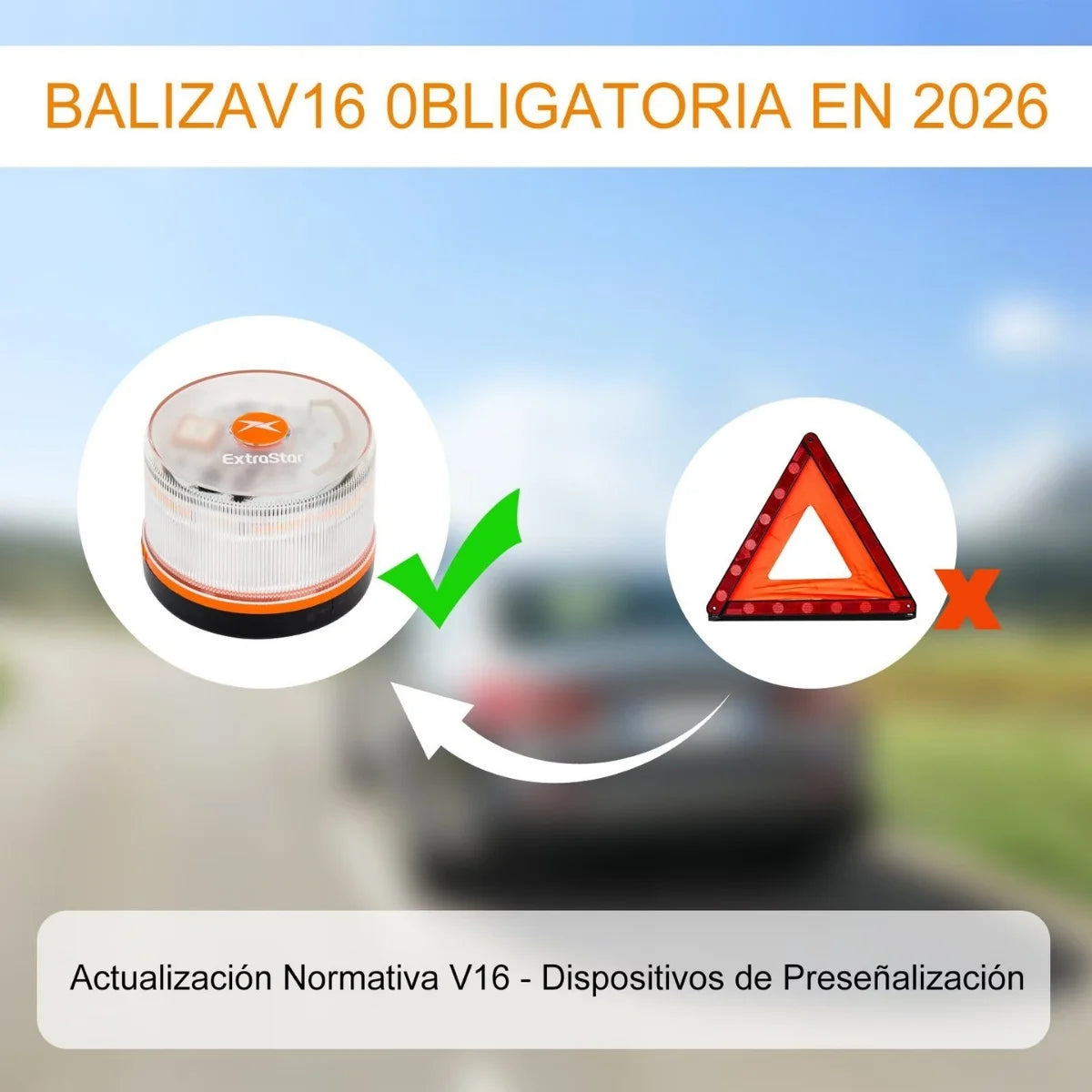 Light V16 Baliza Emergencia Safe Vision