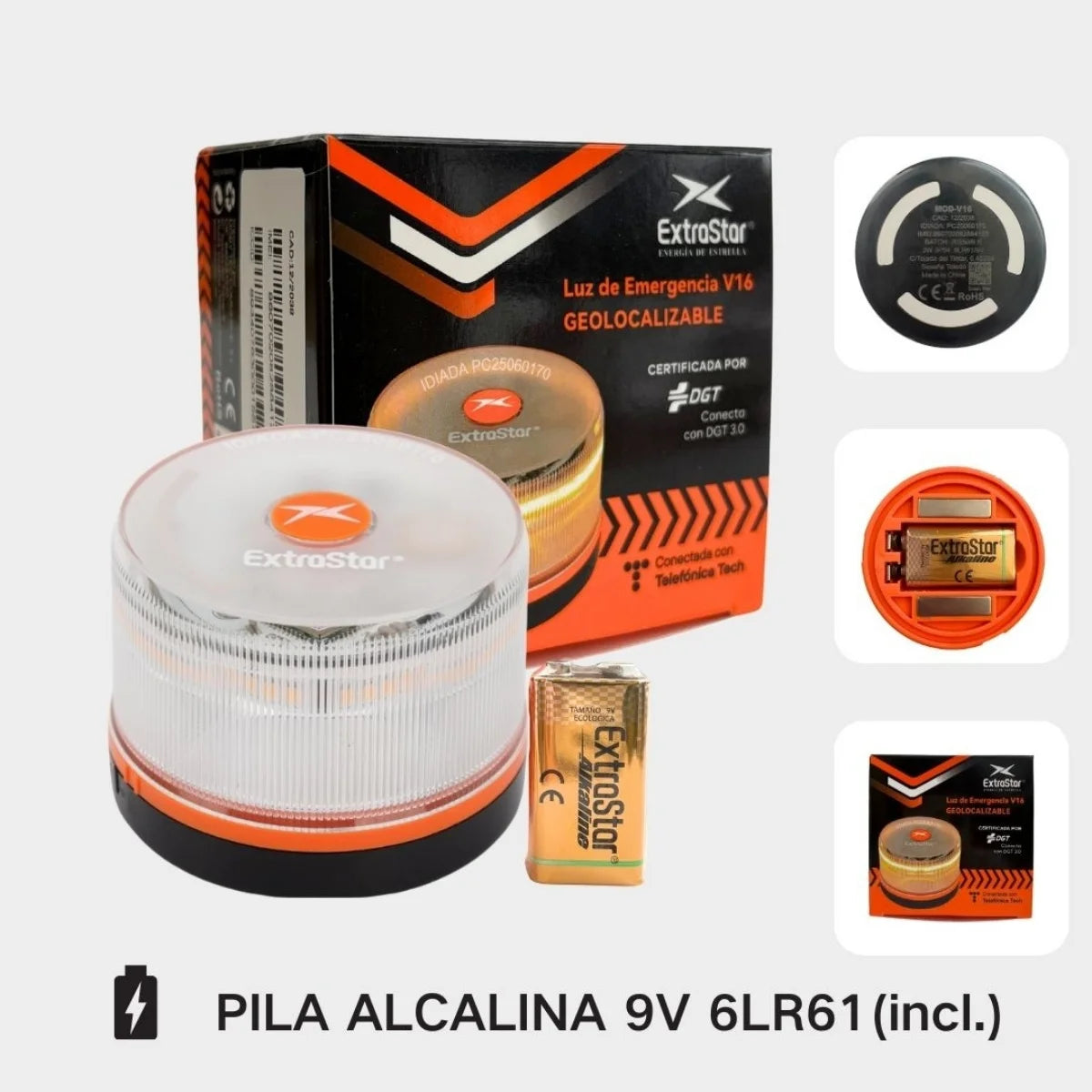 Light V16 Baliza Emergencia Safe Vision