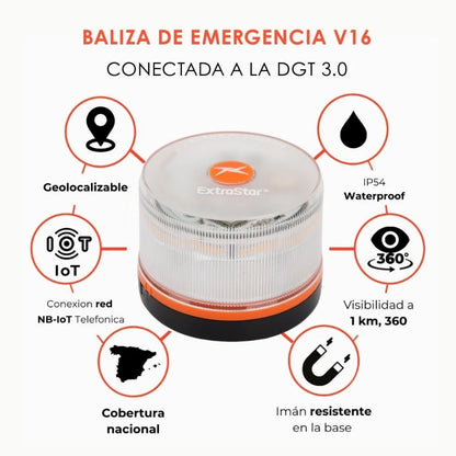Light V16 Baliza Emergencia Safe Vision
